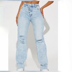 NWT  FASHION NOVA  Very Stretch Straight Leg Jeans sz 15